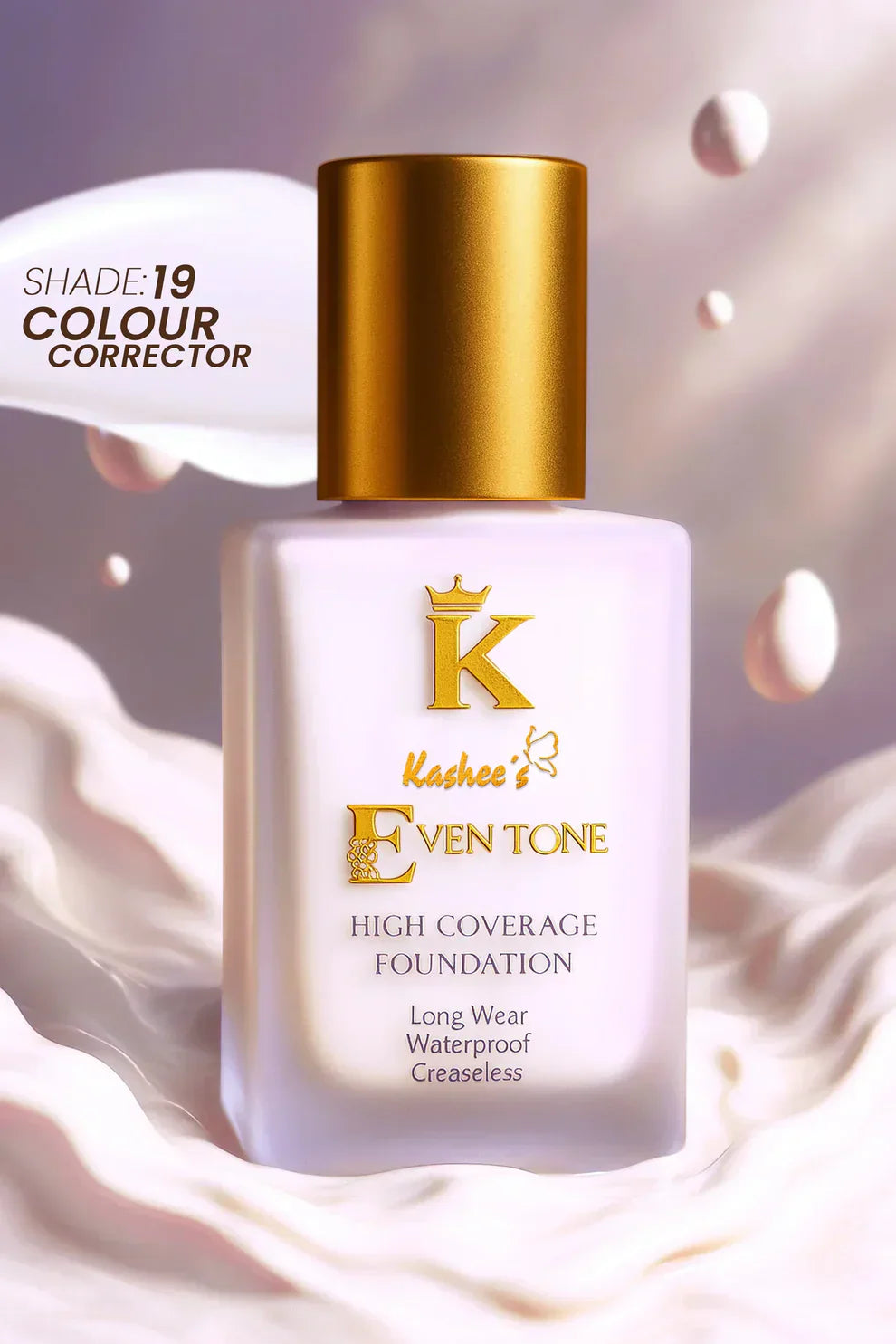 Kashee's Eventone High Coverage Foundation+Free Gift (Kashees Compact Powder).