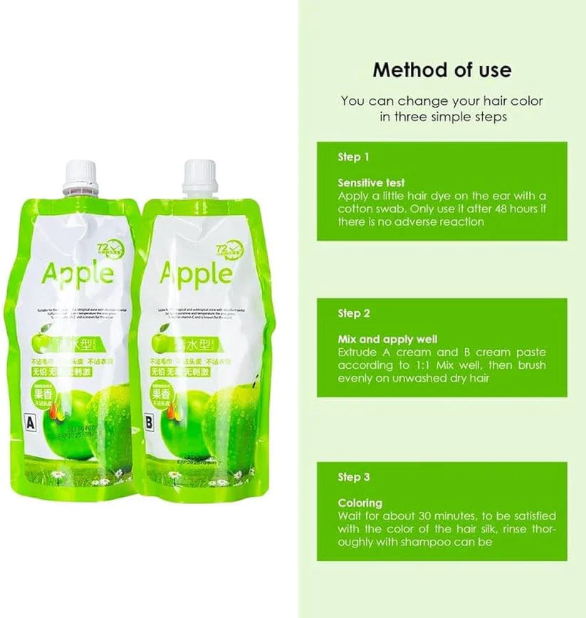 Original Apple Hair Color 96 | Ammonia-Free (2x 500ml)